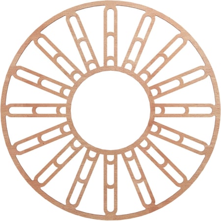 Ekena Millwork Hale Wood Fretwork Pierced Ceiling Medallion, Cherry, 26"OD x 9 1/2"ID x 1/4"T CMWP26X26X0250HHCH